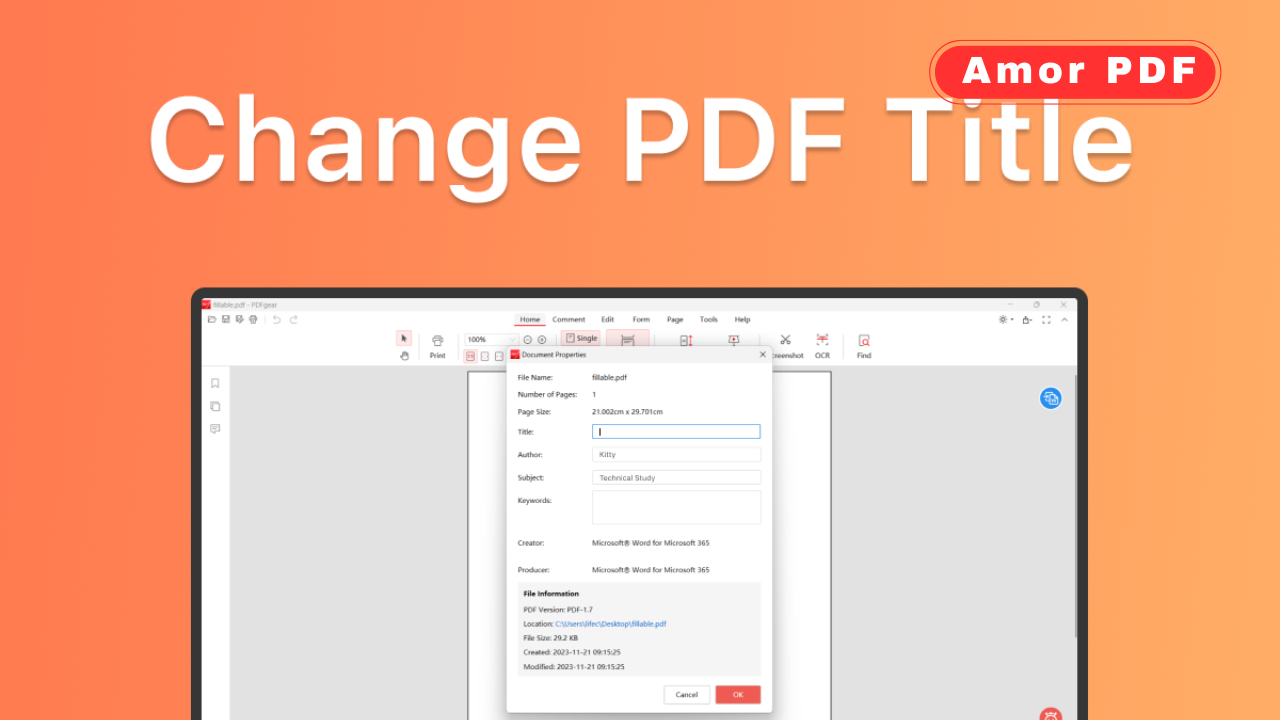 How to Change PDF File Name Metadata in 2026